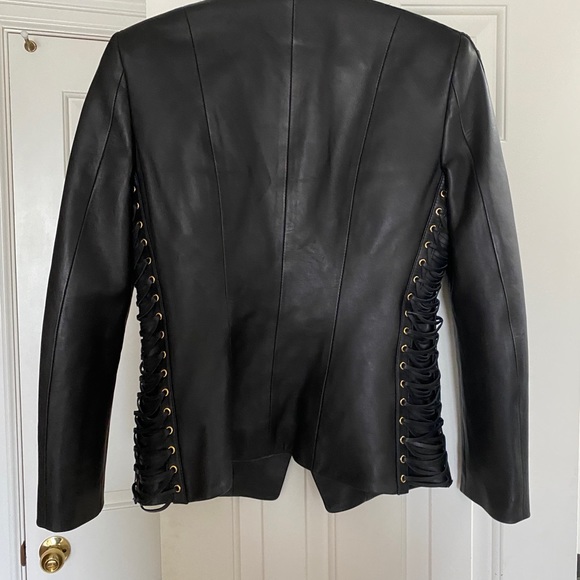 Balmain leather blazer. Size FR42. US10. - Picture 3 of 4